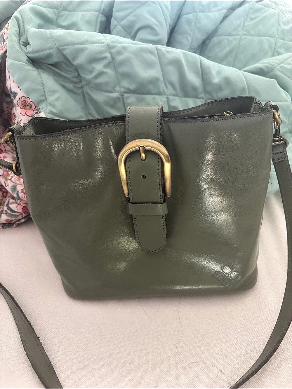 Patricia Nash Benvenuto Green Crossbody Bag
